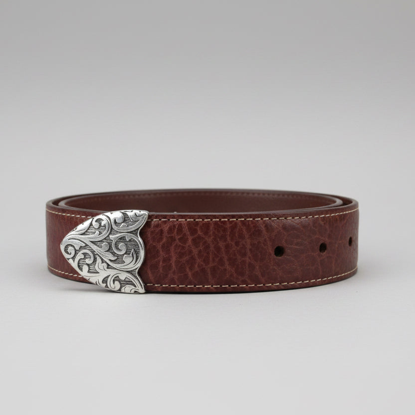 Vintage Bison-Brown/Tan Stitching Belt