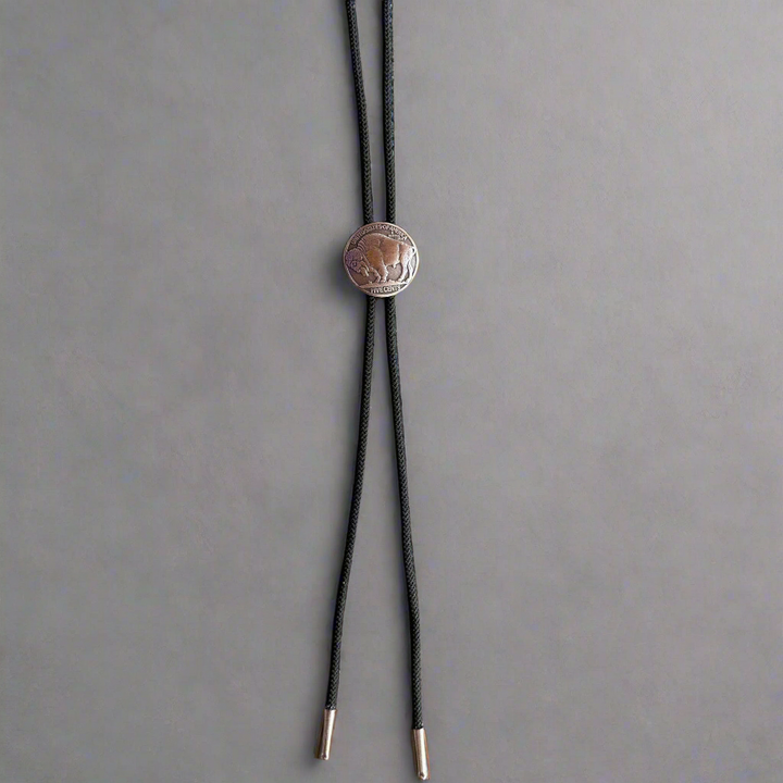 Buffalo Coin Bolo Tie