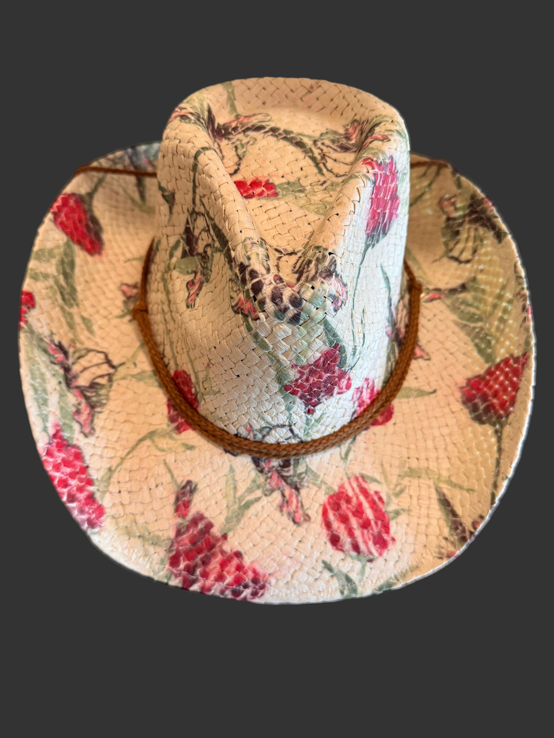 Rockmount Straw Flowered Cowboy Hat