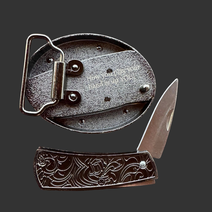 Hidden Knife Belt Buckle