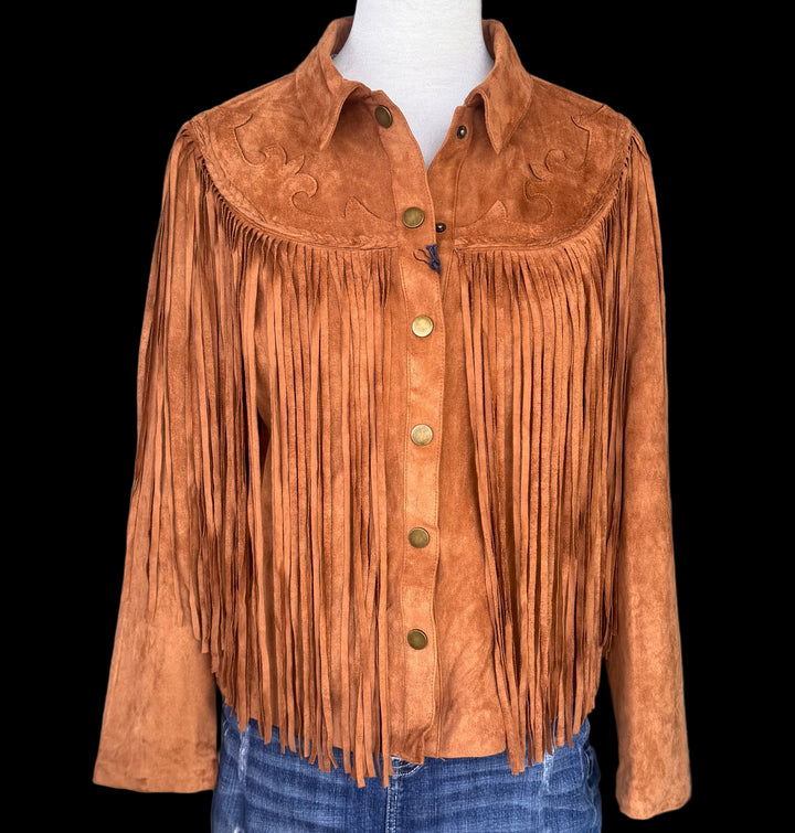 Panhandle Micro Suede Fringe Jacket