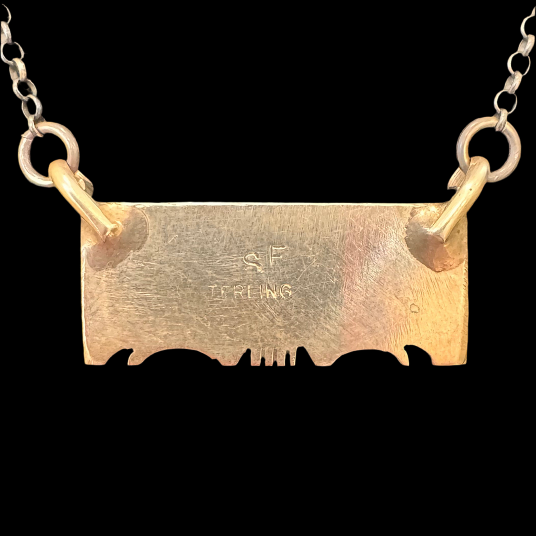 Steve Francisco Cotton Candy 1 1/8" Bar Pendant