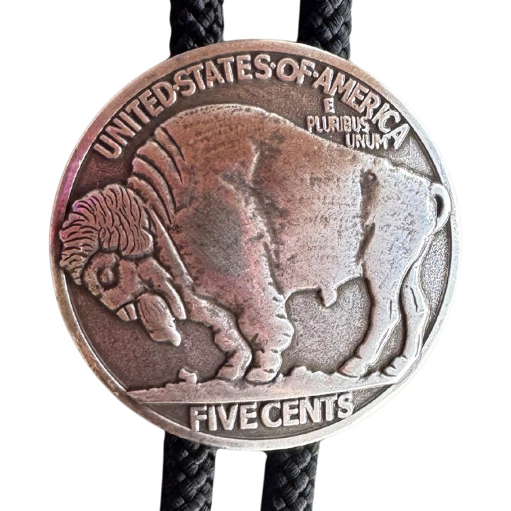 Buffalo Coin Bolo Tie
