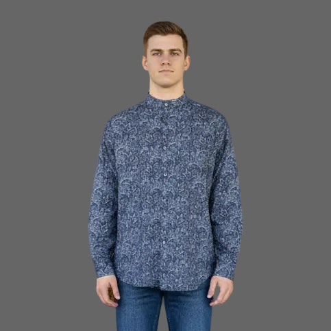 Scully Tombstone Collar Paisley Button Up
