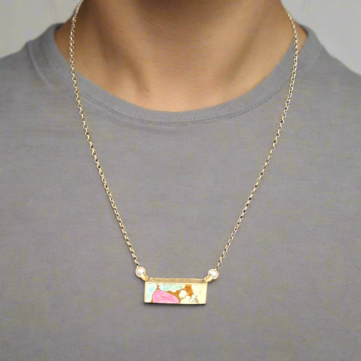 Steve Francisco Cotton Candy 1 1/8" Bar Pendant