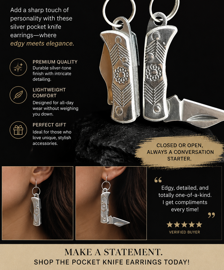 Little Knife Earrings-flower