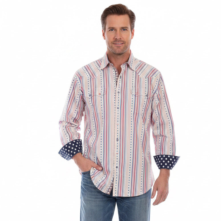 Scully Stars & Strips Pearl Snap