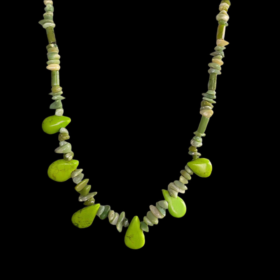 Gaspeite Jewelry Set