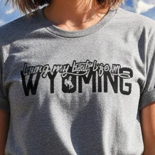 Unisex "Living My Best Life in Wyoming" T-shirt