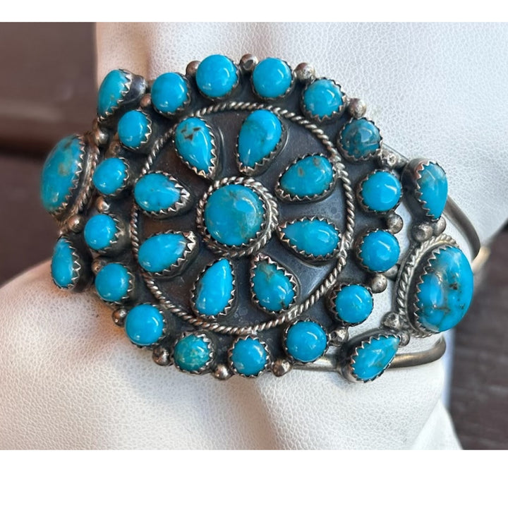 Jenet Johnson Kingman Turquoise Cuff Bracelet
